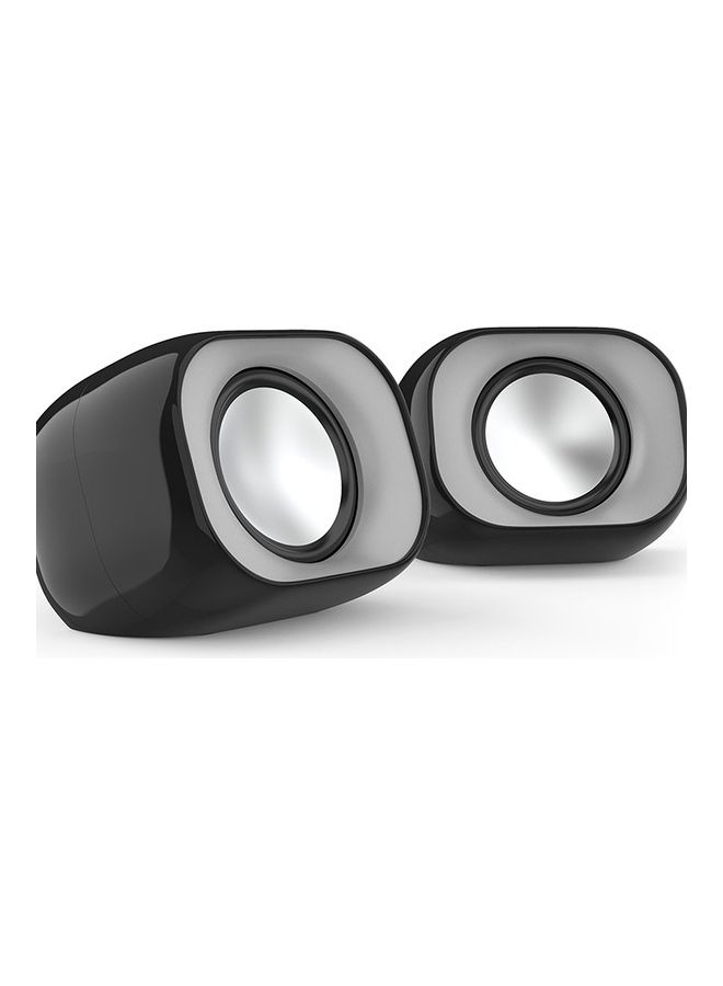 HP - Multimedia USB Wired Mini Desktop Speaker For PC's, Laptops And Other Devices With 35 Mm Audio Output Black - Image 1