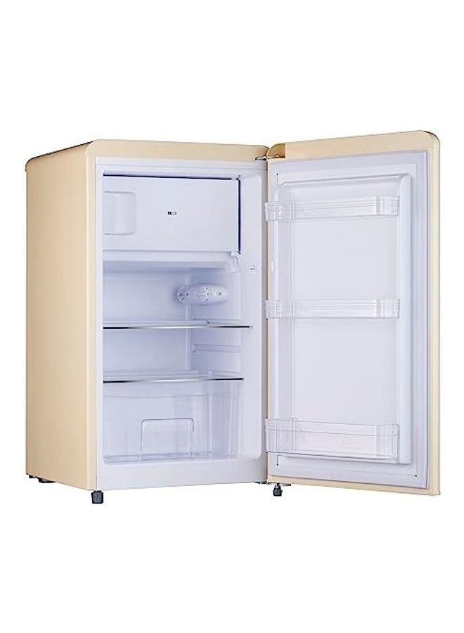 HOOVER Single Door Retro Style Refrigerator Compact Size Free Standing Fridge Best For Bedroom Office And Mini Bar Defrost System Freezer Compartment Inside 123.0 L HSD-K123-RW Cream  - Image 4