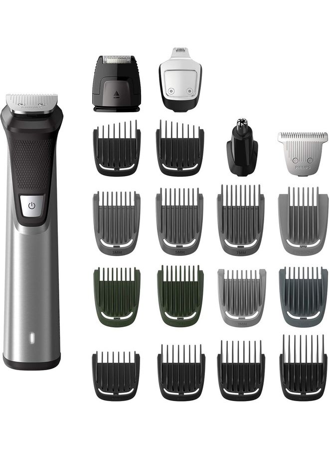 Philips - Norelco Trimmer Series 7000 - 23 In 1 - For Face Hair And Body - MG7750/49 Silver/Black - Image 1