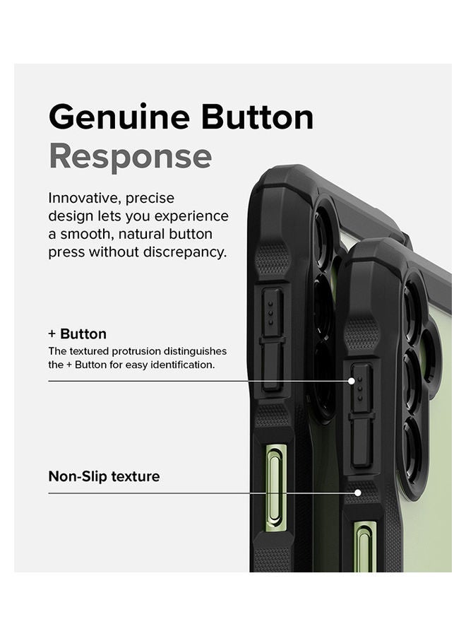 Ringke Fusion-X Compatible With Samsung Galaxy A14 4G / 5G Case Hard Back Soft Flexible TPU Bumper Scratch Resistant Phone Cover Camo Black - Image 5