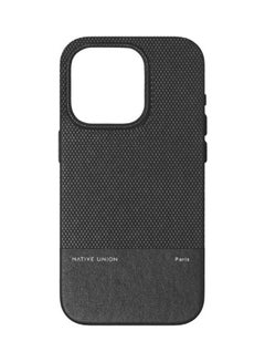 Native Union (RE)Classic Leather Case w/ Magsafe for Apple iPhone 15 Pro 2023 6.1"| 6-Ft Drop Protection - Black  - Image 1