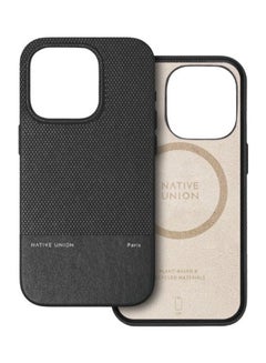 Native Union (RE)Classic Leather Case w/ Magsafe for Apple iPhone 15 Pro 2023 6.1"| 6-Ft Drop Protection - Black  - Image 3