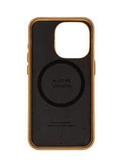 Native Union (RE)Classic Leather Case w/ Magsafe for Apple iPhone 15 Pro 2023 6.1"| 6-Ft Drop Protection - Kraft  - Image 2