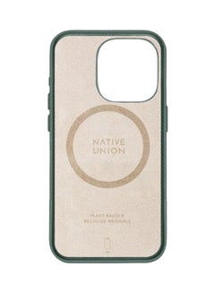 Native Union (RE)Classic Leather Case w/ Magsafe for Apple iPhone 15 Pro 2023 6.1"| 6-Ft Drop Protection - Slate Green  - Image 2