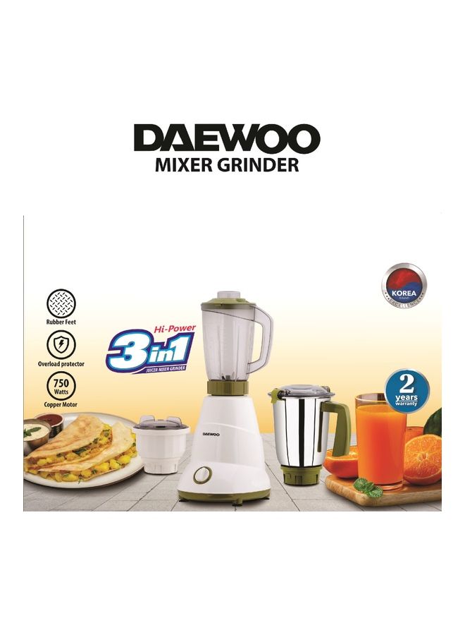 DAEWOO - Mixer Grander - 3 In 1 1.5 L 750 W DMG-7501 White - Image 1