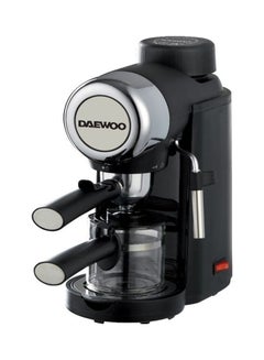 DAEWOO Coffee Machine, Barista Pump Espresso And Cappuccino Maker, Ground Coffee, Milk Frother For Espresso/Cappuccino /Latte 240 ml 800 W DES-4840 Black  - Image 1
