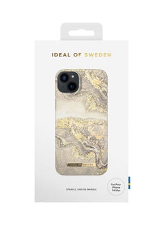 iDeal of Sweden Protective Case And Cover Fashion For iPhone 14 Max Sparkle Greige Marble  - Image 4