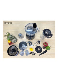 DAEWOO Food Processor With 28 Functions 3.0 L 800.0 W DFP 3170 Black  - Image 3