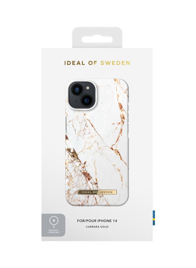 iDeal of Sweden Protective Case And Cover MagSafe For iPhone 14 Carrara Gold - Image 4