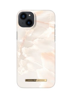 iDeal of Sweden Protective Case And Cover Fashion For iPhone 14 Max Rose Pearl Marble  - Image 1