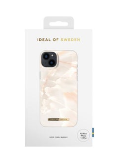 iDeal of Sweden Protective Case And Cover Fashion For iPhone 14 Max Rose Pearl Marble  - Image 4