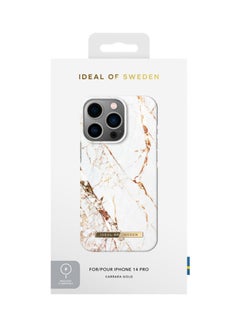 iDeal of Sweden Protective Case And Cover Fashion MagSafe For iPhone 14 Pro Carrara Gold  - Image 4