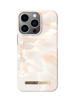 iDeal of Sweden Protective Case And Cover Fashion For iPhone 14 Max Rose Pearl Marble  - Image 1