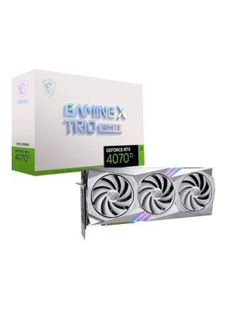 Gaming GeForce RTX 4070 Ti 12GB GDRR6X 192-Bit HDMI/DP Nvlink Tri-Frozr 3 Ada Lovelace Architecture Graphics Card RTX 4070 Ti Gaming X Trio White 12G - v1694673158/N53438060A_1