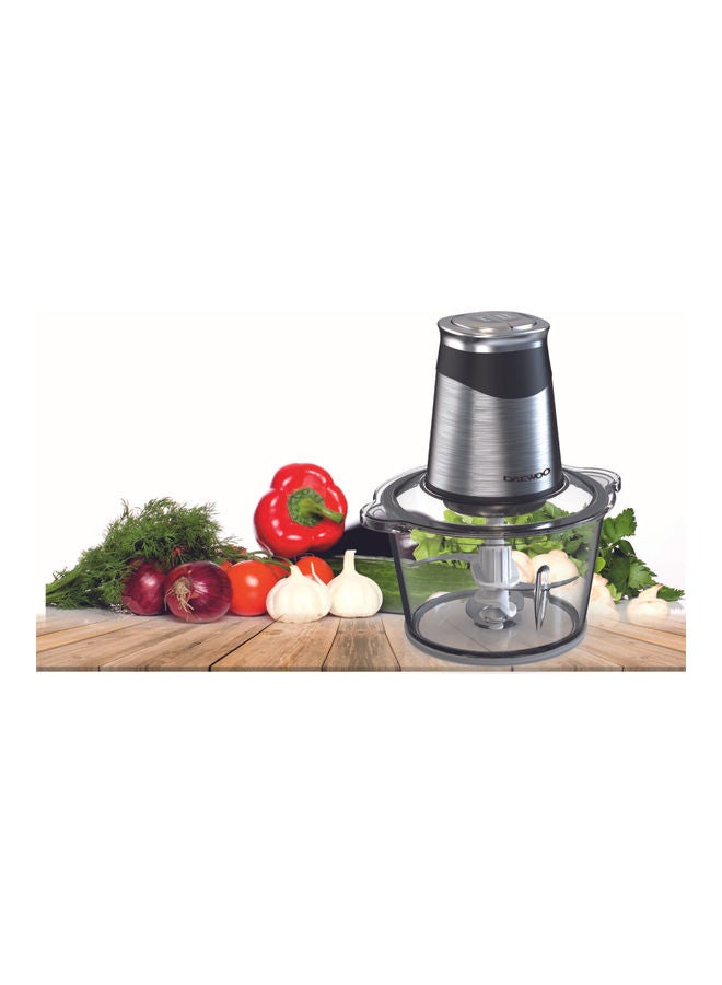 DAEWOO - Food Chopper For Meat, Vegetables, Fruits And Nuts With Bpa Free Glass Bowl 1.8 L 500 W DFC-217A Glass - Image 1