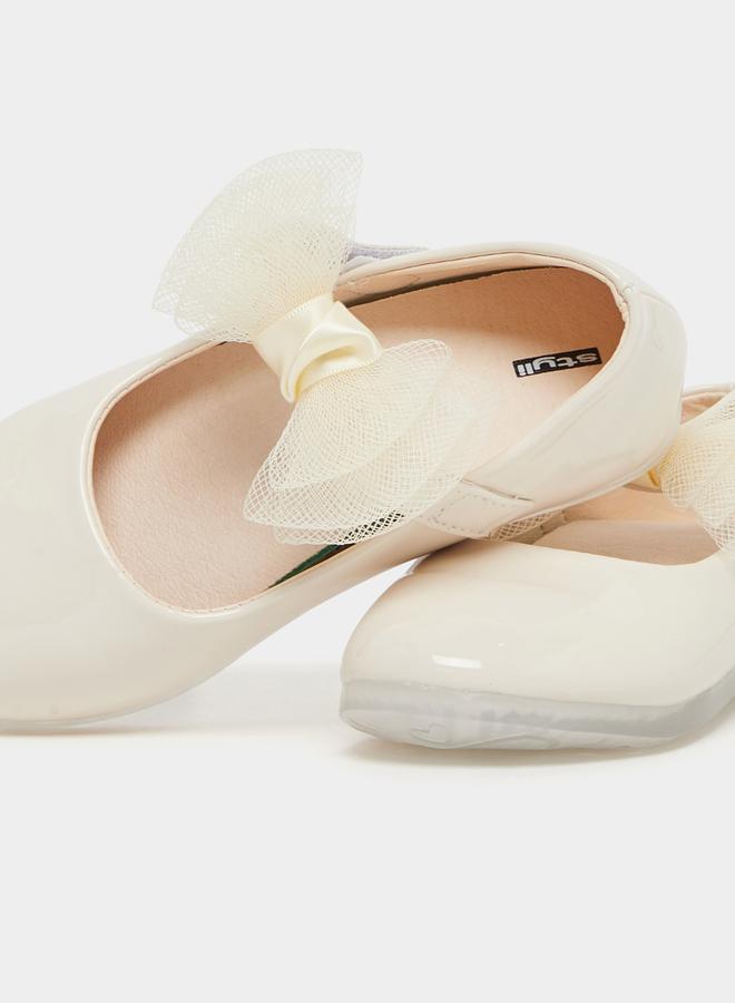Styli Flower Corsage Flat Ballerinas Shoes  - Image 3