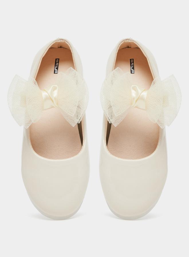 Styli Flower Corsage Flat Ballerinas Shoes  - Image 5