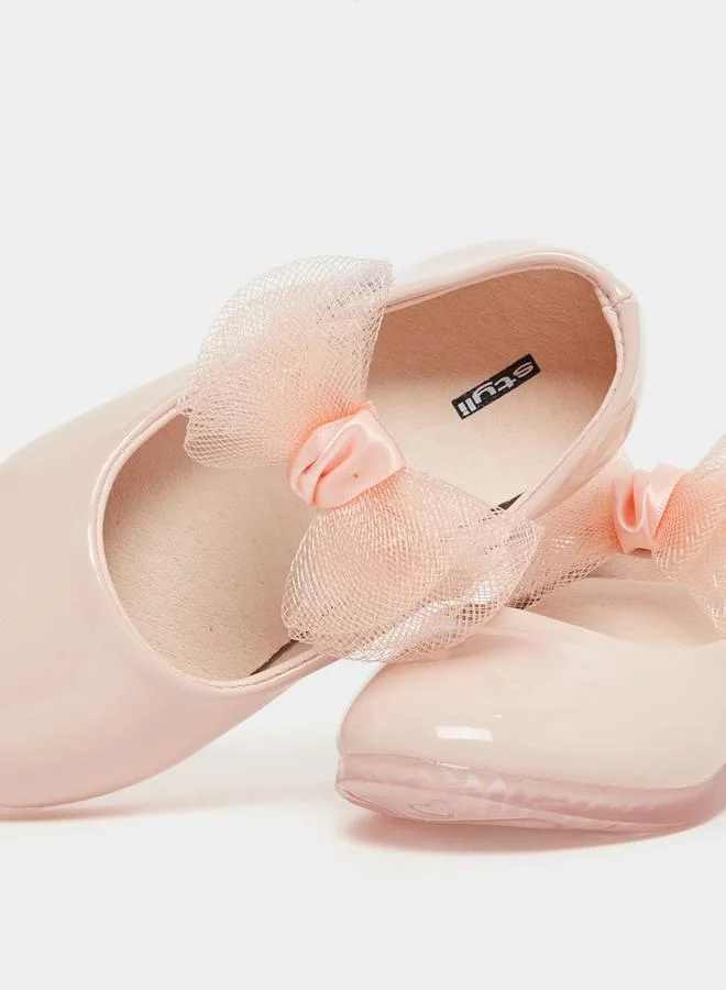 Styli Flower Corsage Flat Ballerinas Shoes