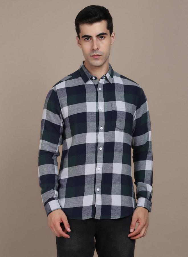 Dennis Lingo Checked Long Sleeves Casual Shirt by Styli  - Image 2