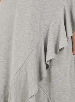 Styli Ruffled Hem Strappy V-Neck Slip Dress  - Image 3