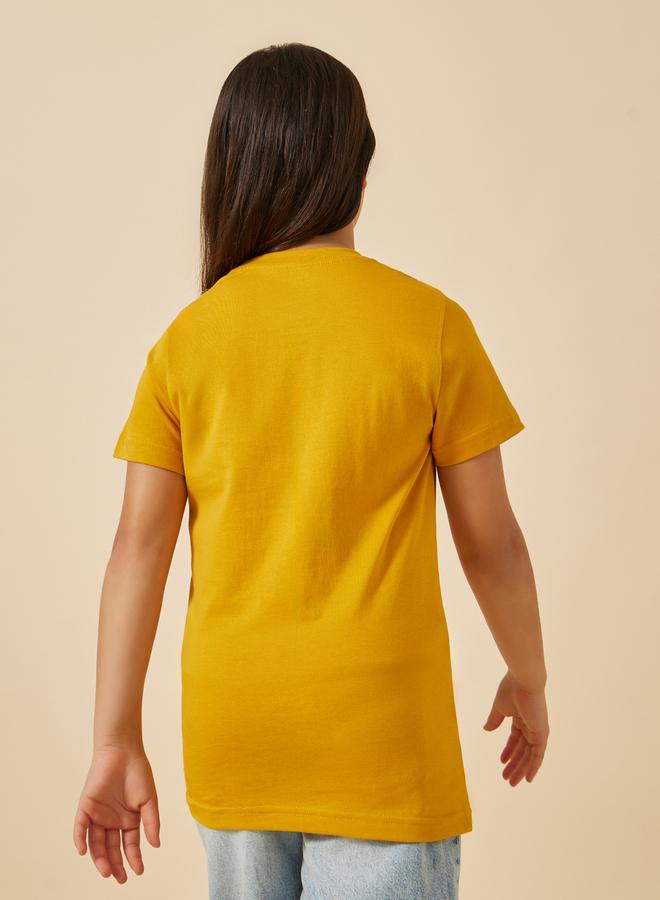 Styli Graphic Print Round Neck T-Shirt  - Image 5