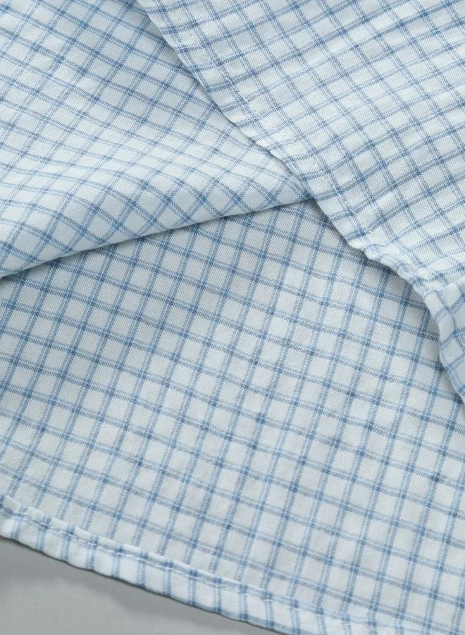 Styli Styli Texture Short Sleeve Buttoned Shirt