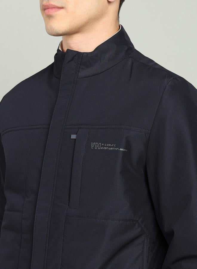 Fort Collins Front Zipper Textured Bomber Jacket by Styli  - Image 5