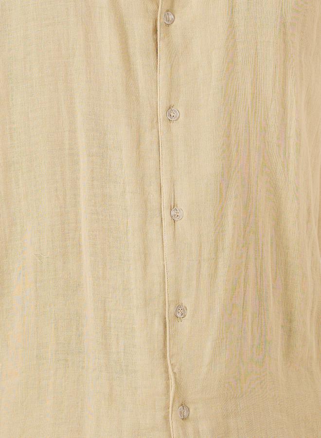 Styli Solid Resort Collar Relaxed Fit Shirt and Trousers Co-Ords  - Image 3