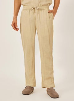 Styli Solid Resort Collar Relaxed Fit Shirt and Trousers Co-Ords  - Image 5