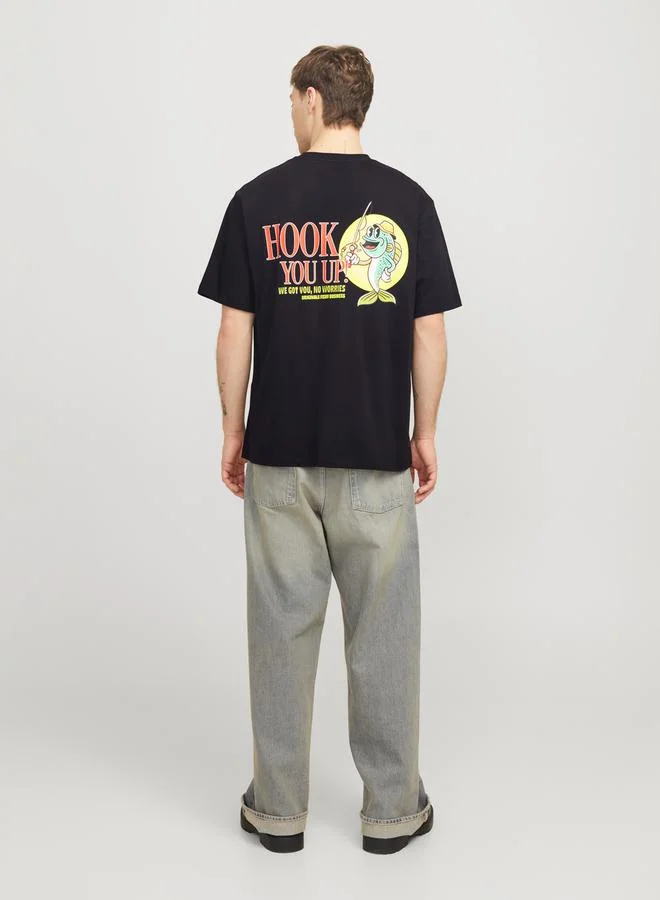 JACK & JONES Graphic Print Crew Neck T-Shirt