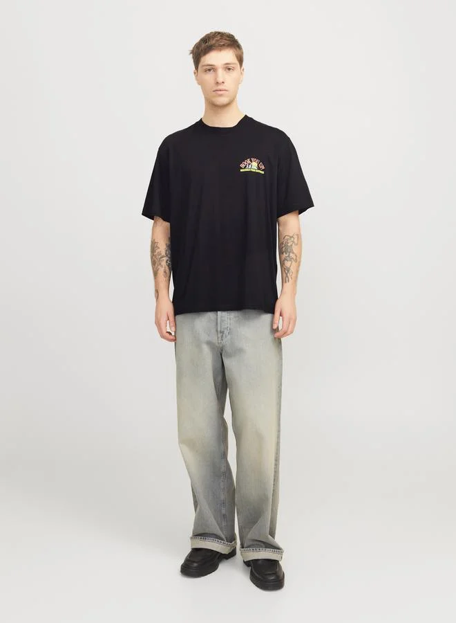 JACK & JONES Graphic Print Crew Neck T-Shirt