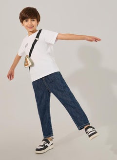 Styli Printed Short Sleeve T-Shirt with Bump Bag  - Image 2