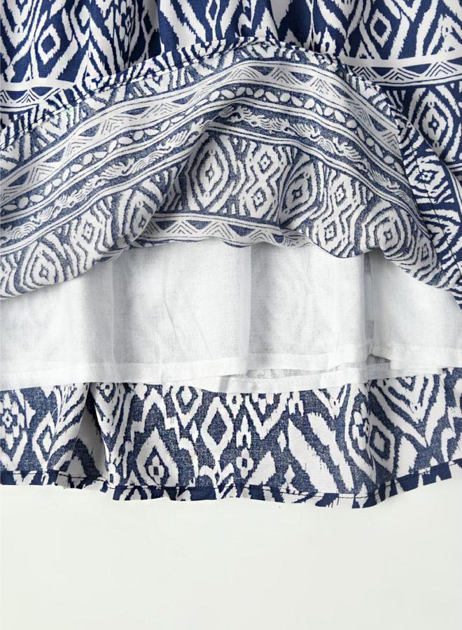 BELLA MODA - All-Over Print Lace Detail Dress by Styli - Image 1