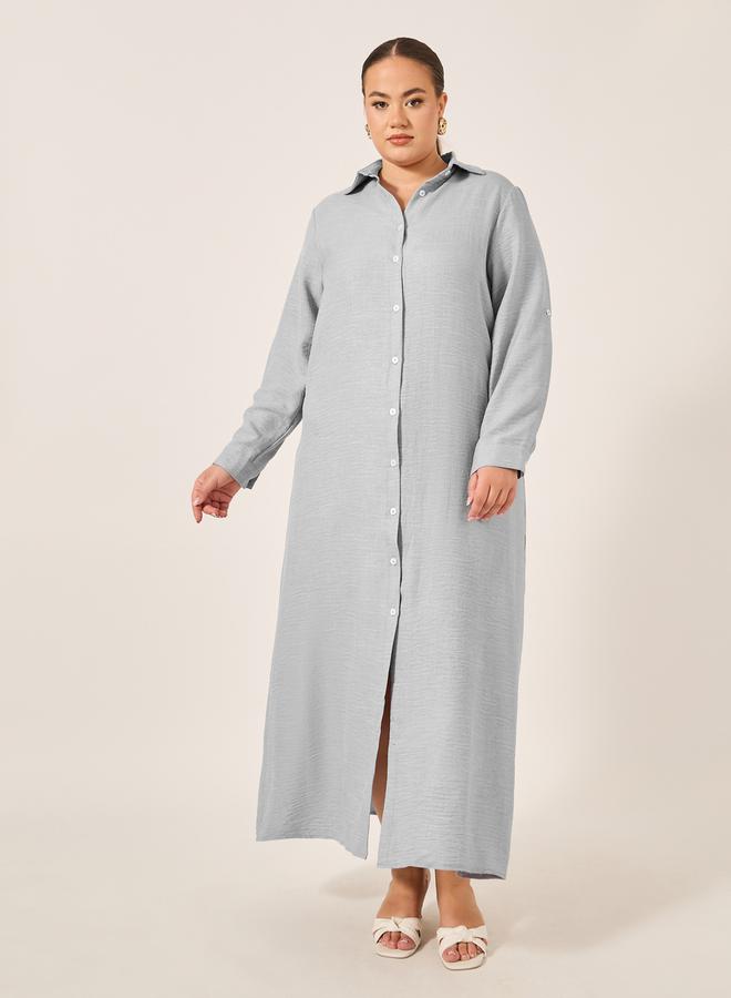 ستايلي فستان ماكسي بأكمام ملفوفة من ستايلي مقاس كبير - Image 2