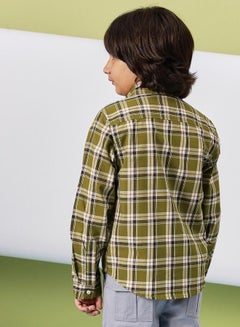 Stylo Bug Checked Long Sleeve Shirt by Styli  - Image 4