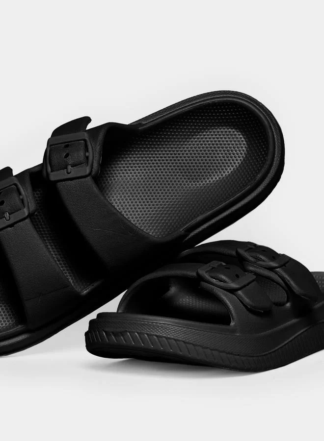 Styli Double Band Cushion Sole Sandals