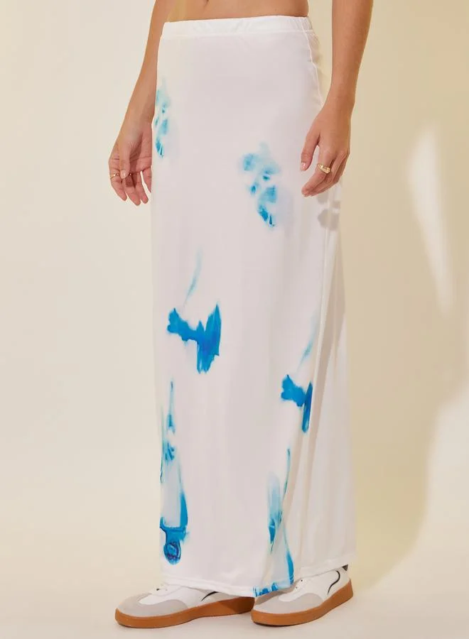 Take Two Tie Dye Short Sleeve Top and Skirt Set