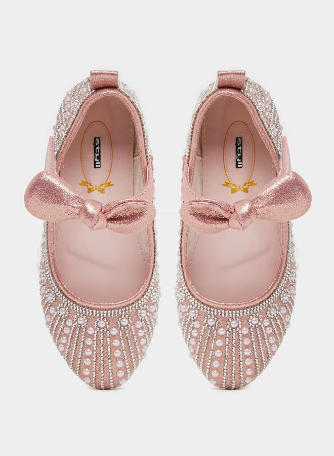 ستايلي حذاء باليرينا مزين بفيونكة - Image 5