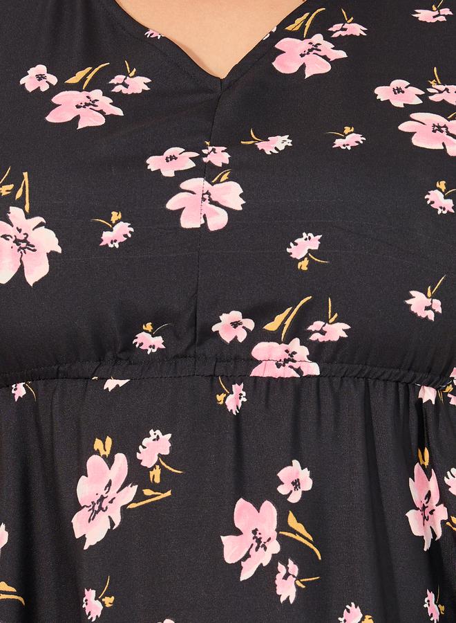 ستايلي فستان بطبعة الزهور - Image 4