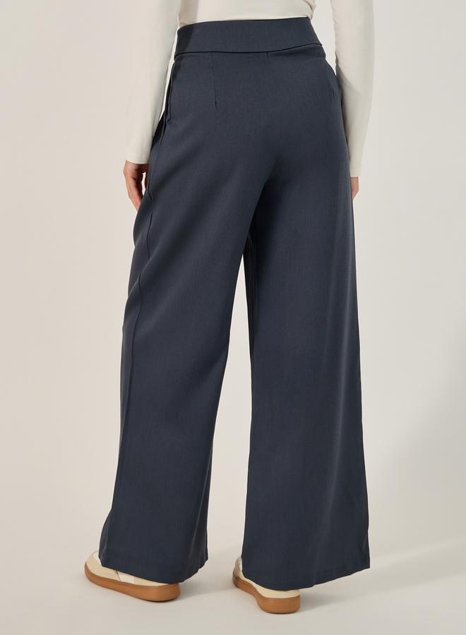Styli Mid Rise Wide Leg Pleated Trousers  - Image 4