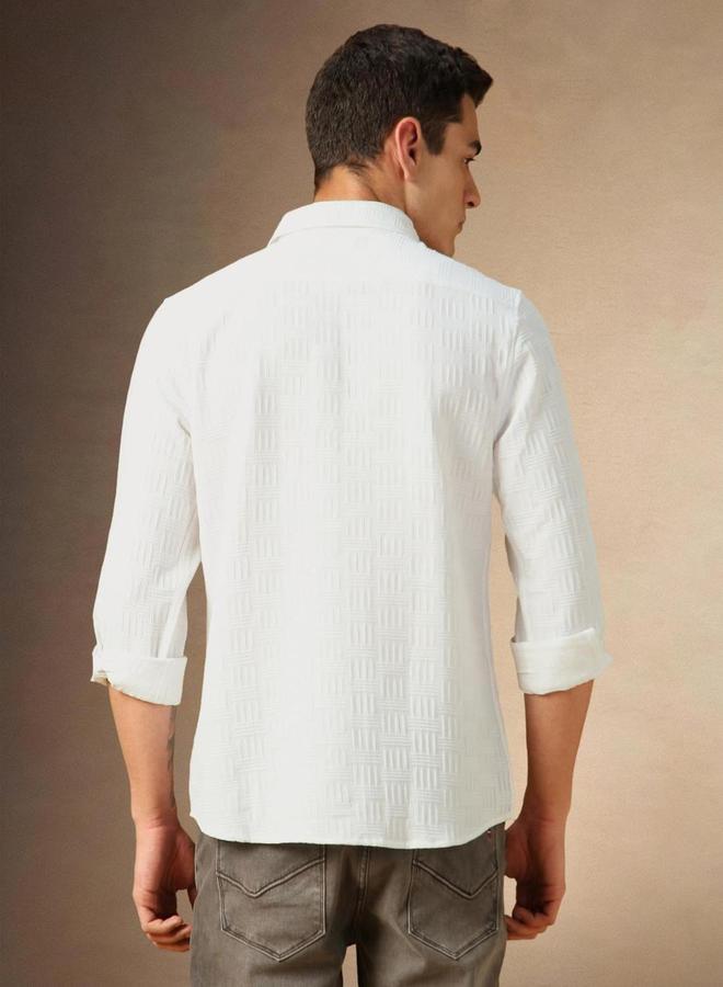 Dennis Lingo Button Down Collar Plain Casual Shirt by Styli  - Image 2