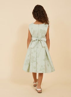 Styli Jacquard Round Neck Sleeveless Dress  - Image 4