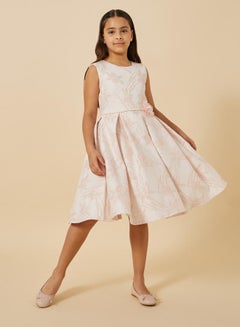 Styli Jacquard Round Neck Sleeveless Dress  - Image 1