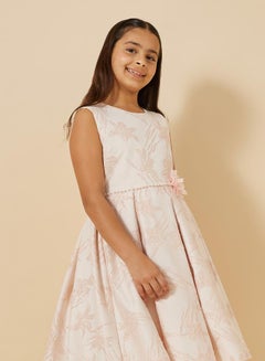 Styli Jacquard Round Neck Sleeveless Dress  - Image 3