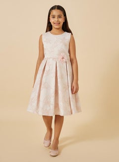 Styli Jacquard Round Neck Sleeveless Dress  - Image 2