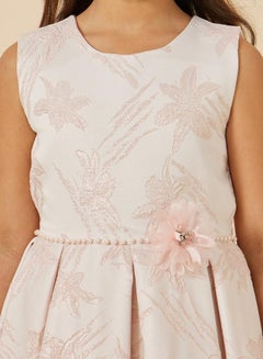 Styli Jacquard Round Neck Sleeveless Dress  - Image 4