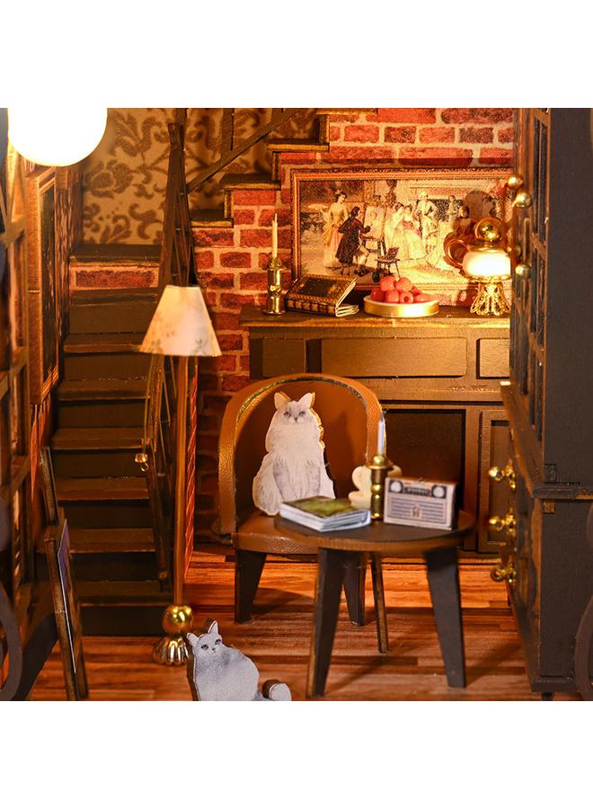 الأزرق جي دبليو Quiya diy House No. 9 Secret Fort 2 Edition 3D مجمعة يدويًا ثلاثية الأبعاد ، نموذج الكتاب ، لعبة إبداعية للرجال والنساء - Image 3