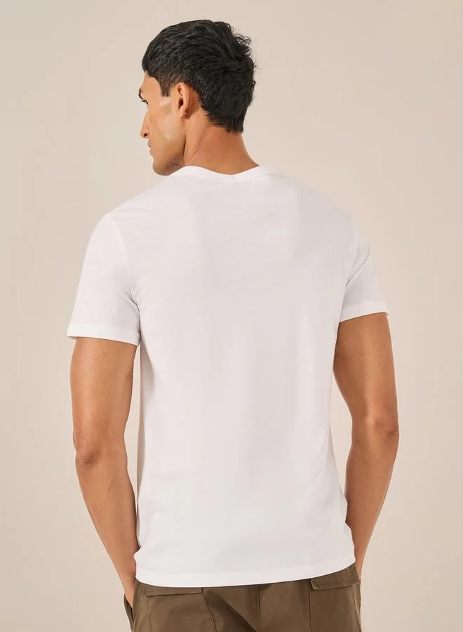 Styli Graphic Print Short Sleeve Regular Fit T-Shirt