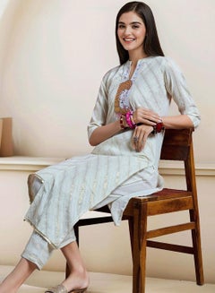 Women Off White Cotton 2 Pcs Kurta Set - zsku/Z449183CAD26E673744FCZ-5/45/1741086755/634c1623-60f0-4deb-b8f4-d12bfb53e039