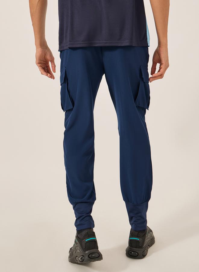 Styli Solid Woven Cargo Fit Running Trackpants  - Image 5